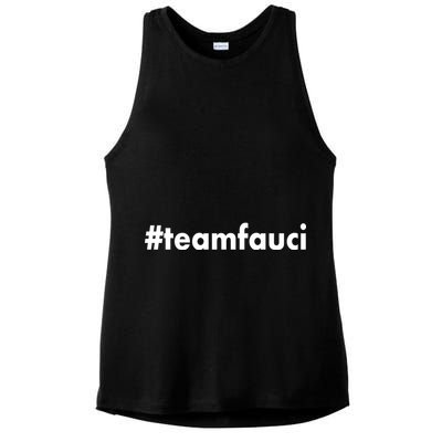 Dr Anthony Fauci #teamfauci Team Fauci Ladies PosiCharge Tri-Blend Wicking Tank
