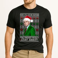 Dr Fauci Baby It's Covid Outside Ugly Christmas Sweater Cooling Performance Crew T-Shirt