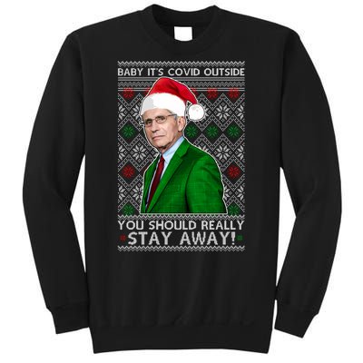 Dr Fauci Baby It's Covid Outside Ugly Christmas Sweater Sweatshirt