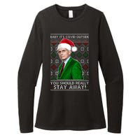 Dr Fauci Baby It's Covid Outside Ugly Christmas Sweater Womens CVC Long Sleeve Shirt