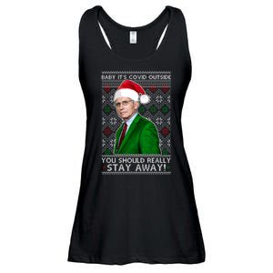 Dr Fauci Baby It's Covid Outside Ugly Christmas Sweater Ladies Essential Flowy Tank