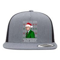 Dr Fauci Baby It's Covid Outside Ugly Christmas Sweater Flat Bill Trucker Hat