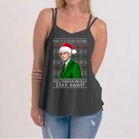 Dr Fauci Baby It's Covid Outside Ugly Christmas Sweater Women's Strappy Tank