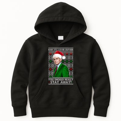 Dr Fauci Baby It's Covid Outside Ugly Christmas Sweater Kids Hoodie