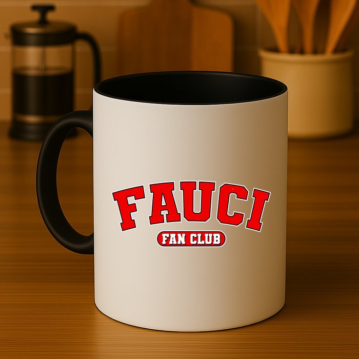 Dr Fauci Fan Club Logo Mug