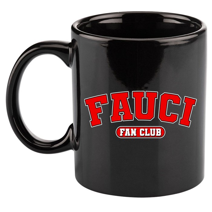 Dr Fauci Fan Club Logo 11oz C Handle Ceramic Mug