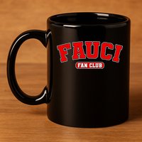 Dr Fauci Fan Club Logo 11oz C Handle Ceramic Mug