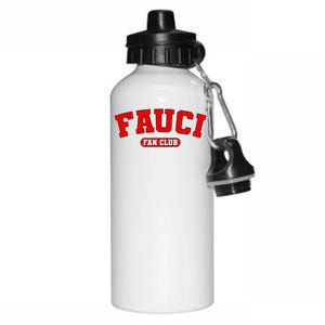 Dr Fauci Fan Club Logo Aluminum Water Bottle