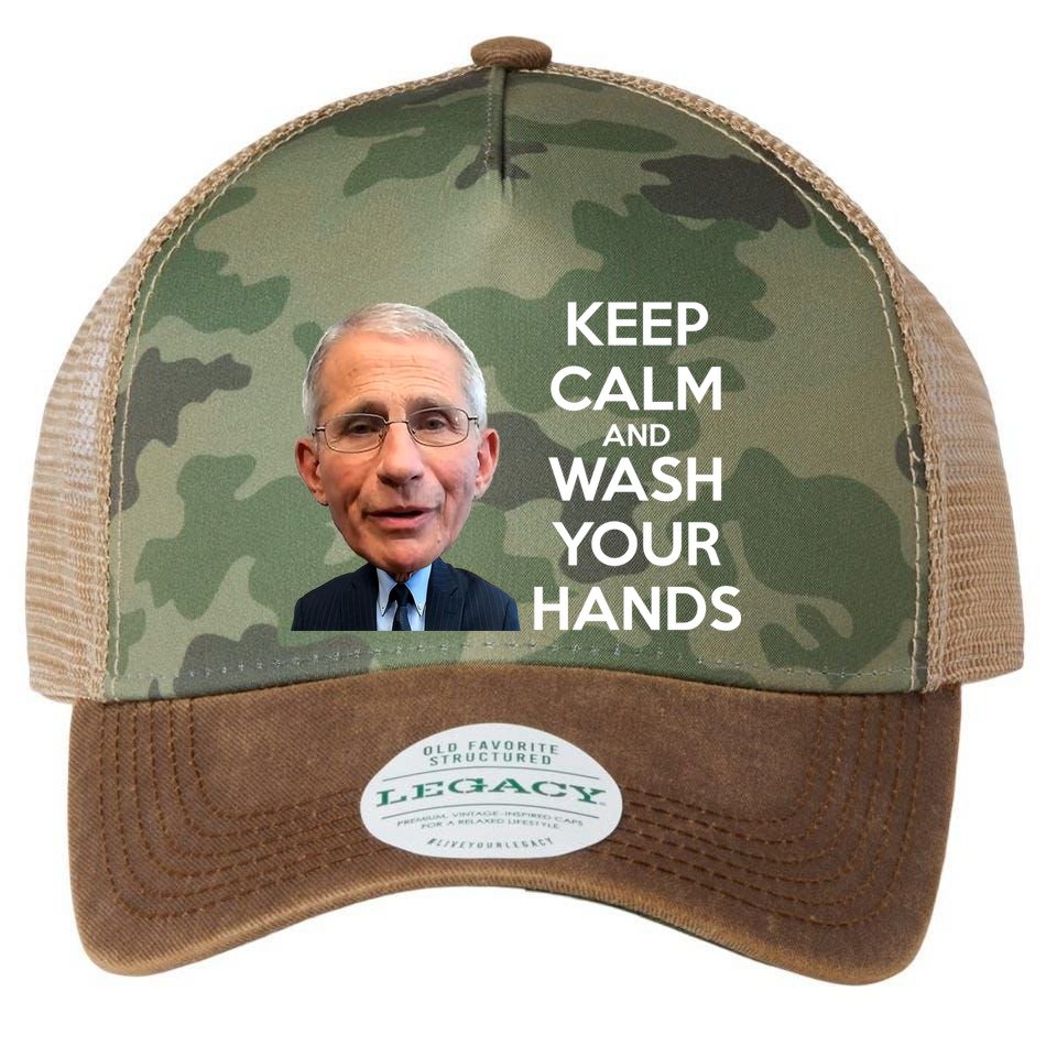 Dr Fauci Keep Calm And Wash Your Hands Legacy Tie Dye Trucker Hat