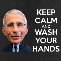 Dr Fauci Keep Calm And Wash Your Hands 7 Panel Mesh Trucker Snapback Hat