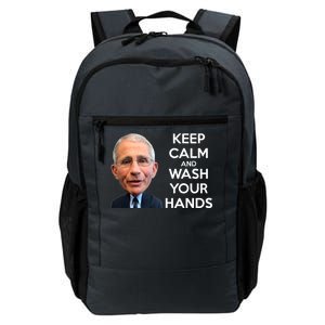 Dr Fauci Keep Calm And Wash Your Hands Daily Commute Backpack