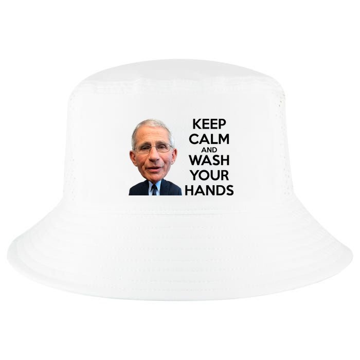 Dr Fauci Keep Calm And Wash Your Hands Cool Comfort Performance Bucket Hat