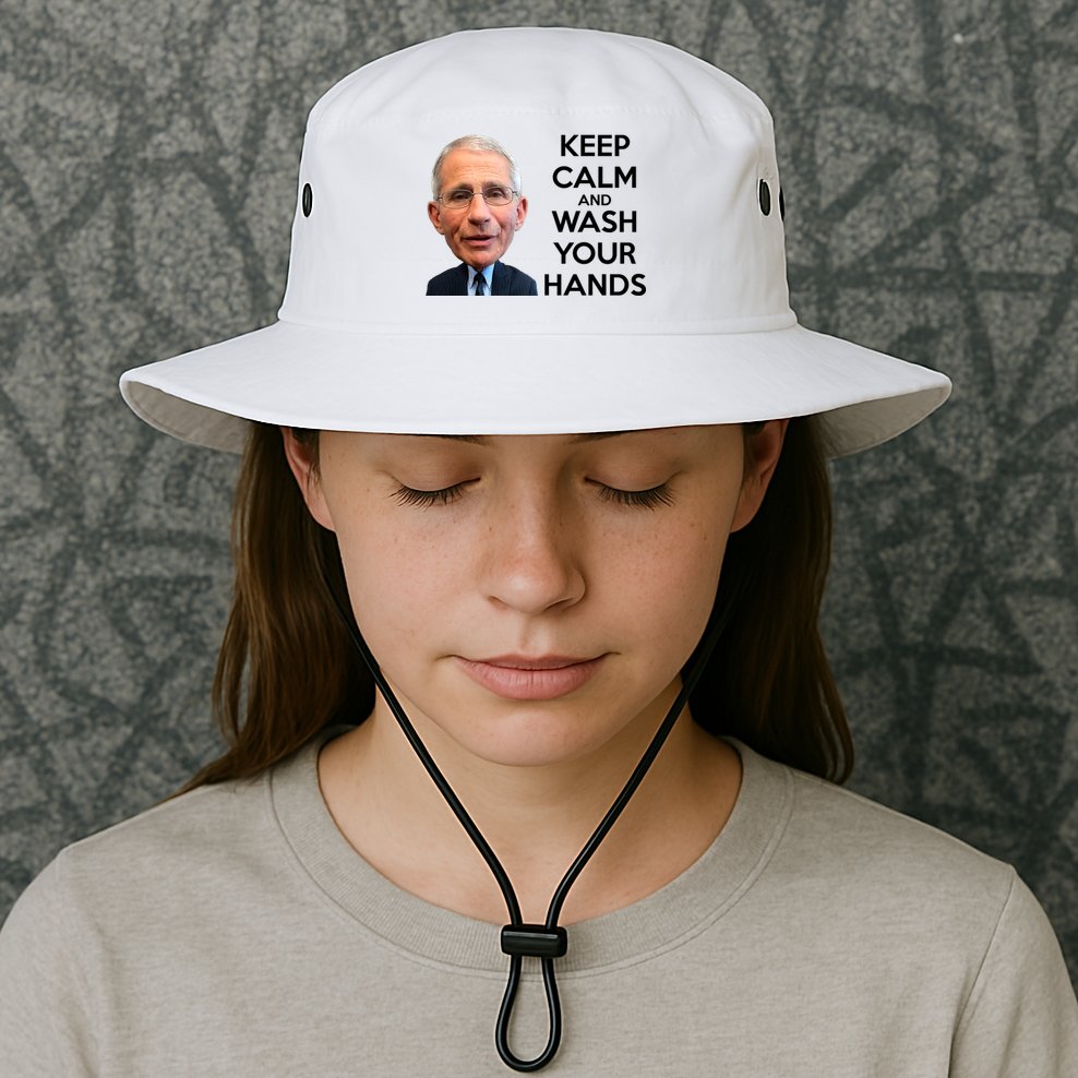 Dr Fauci Keep Calm And Wash Your Hands Bucket Hat