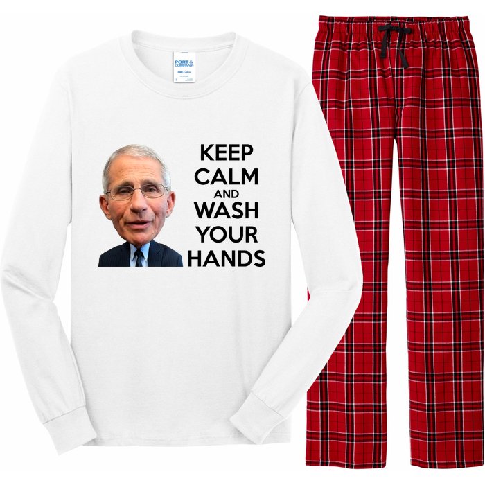 Dr Fauci Keep Calm And Wash Your Hands Long Sleeve Pajama Set