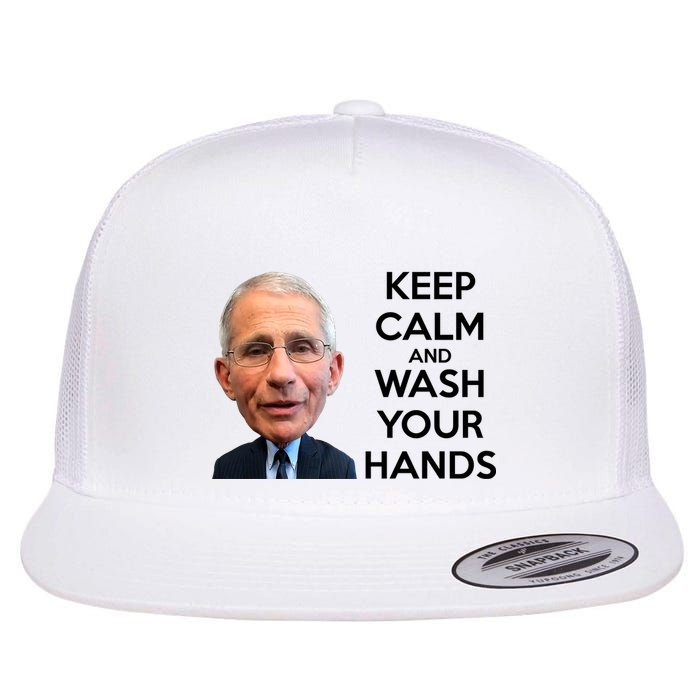 Dr Fauci Keep Calm And Wash Your Hands Flatbill Hat