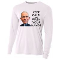 Dr Fauci Keep Calm And Wash Your Hands Cooling Performance Long Sleeve Crew