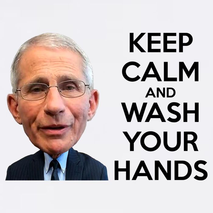 Dr Fauci Keep Calm And Wash Your Hands Baby Bodysuit