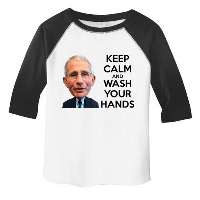 Dr Fauci Keep Calm And Wash Your Hands Toddler Fine Jersey T-Shirt