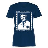 Dr Fauci Make America Healthy Again Women's Momentum V-Neck T-Shirt