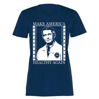 Dr Fauci Make America Healthy Again Women's Momentum V-Neck T-Shirt