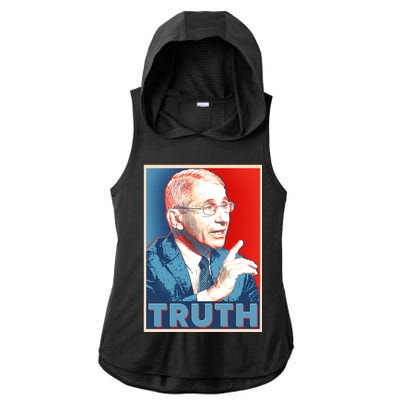 Dr Fauci Truth Election Poster Ladies PosiCharge Tri-Blend Wicking Draft Hoodie Tank