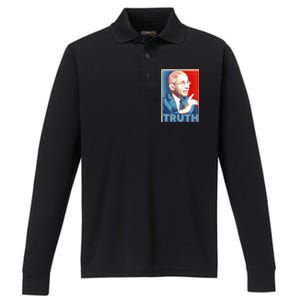 Dr Fauci Truth Election Poster Performance Long Sleeve Polo