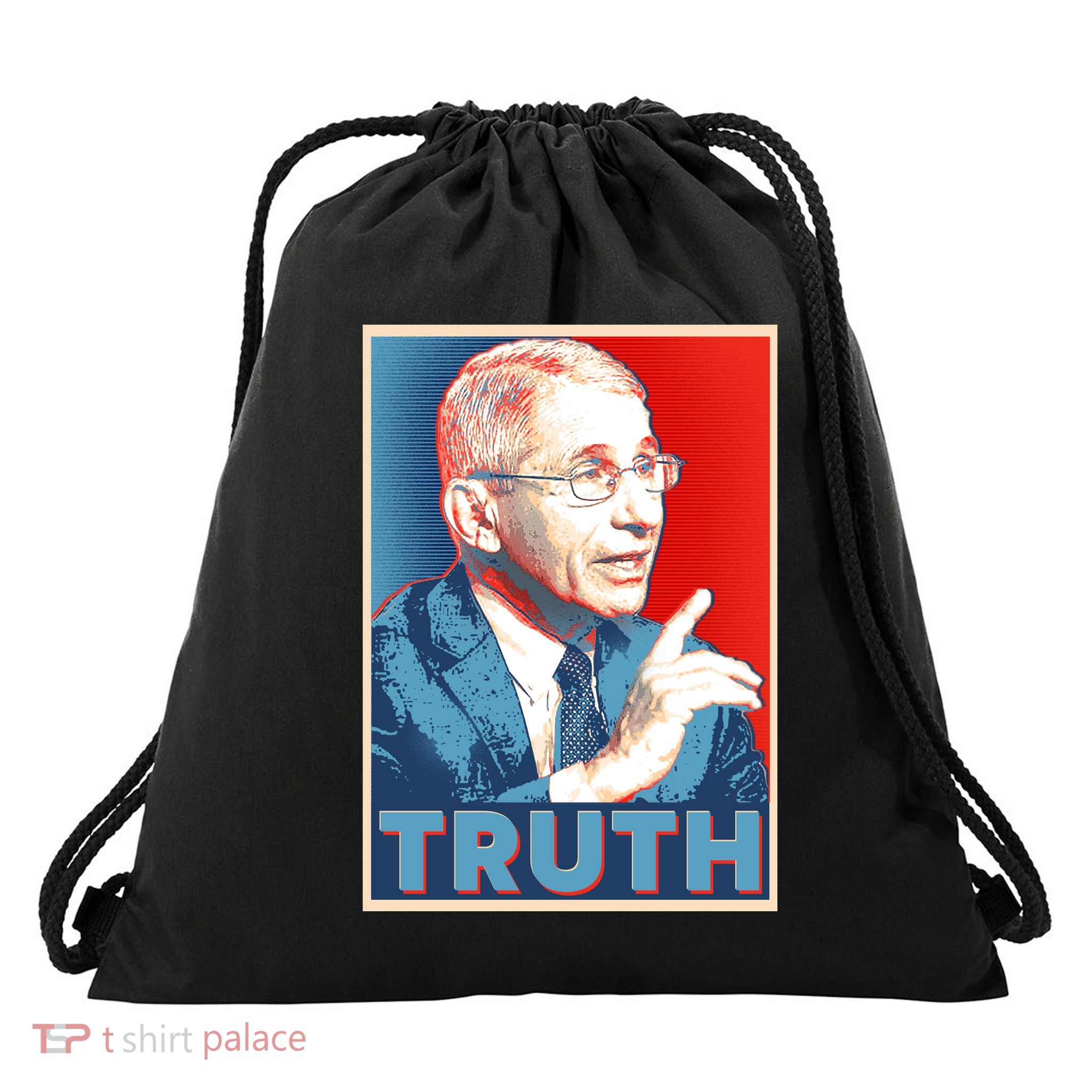 Dr Fauci Truth Election Poster Drawstring Bag