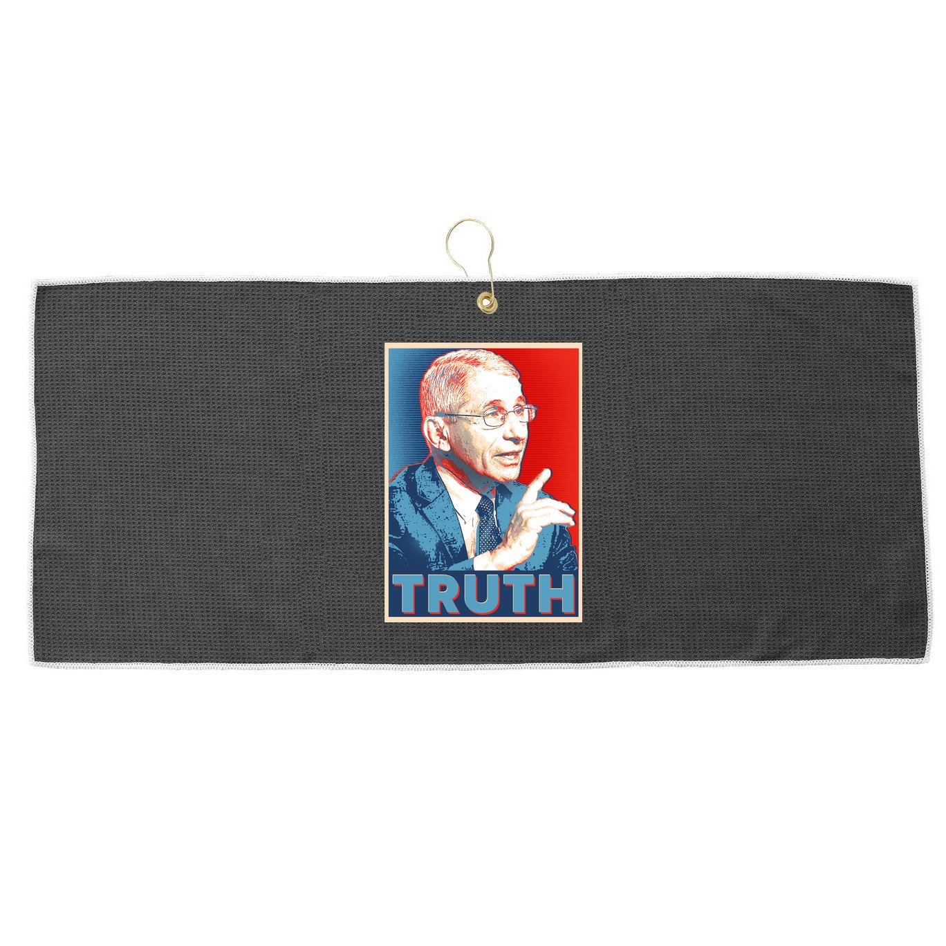 Dr Fauci Truth Election Poster Large Microfiber Waffle Golf Towel