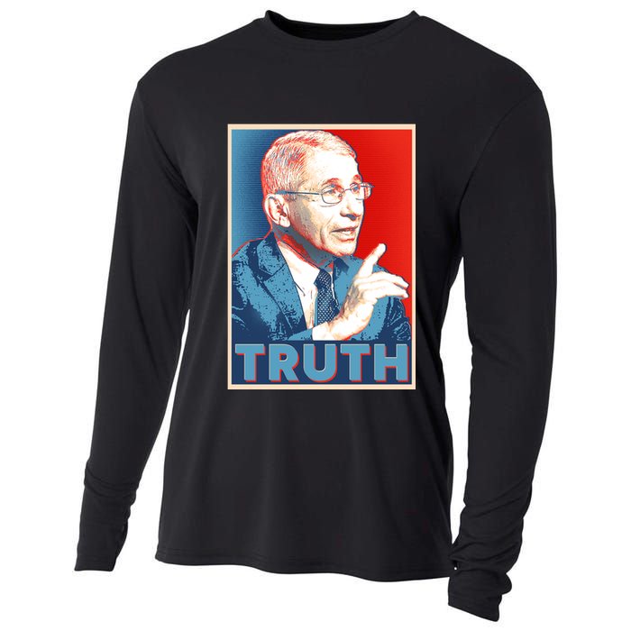 Dr Fauci Truth Election Poster Cooling Performance Long Sleeve Crew