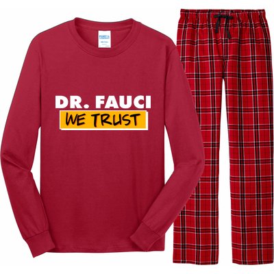 Dr Fauci We Trust Long Sleeve Pajama Set