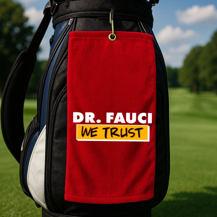 Dr Fauci We Trust Golf Towel