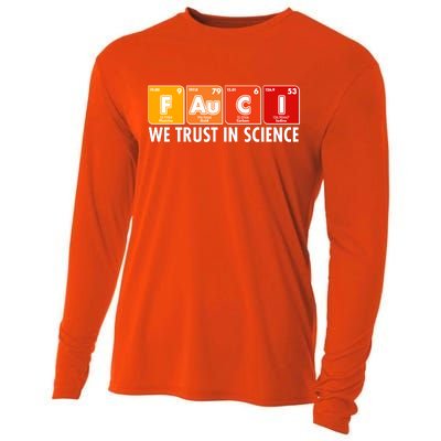 Dr Fauci We Trust In Science Periodical Table Elements Cooling Performance Long Sleeve Crew