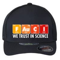 Dr Fauci We Trust In Science Periodical Table Elements Flexfit Unipanel Trucker Cap