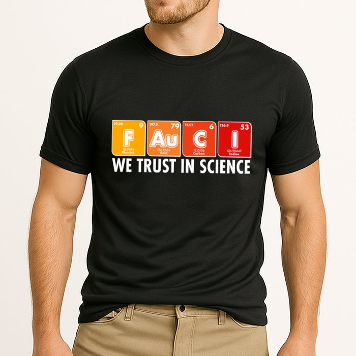 Dr Fauci We Trust In Science Periodical Table Elements Performance Shirt