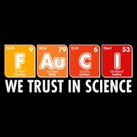 Dr Fauci We Trust In Science Periodical Table Elements 7-Panel Snapback Hat