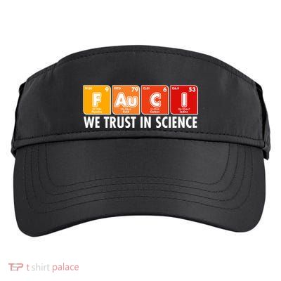Dr Fauci We Trust In Science Periodical Table Elements Adult Drive Performance Visor