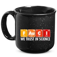 Dr Fauci We Trust In Science Periodical Table Elements 15oz Campfire Ceramic Mug