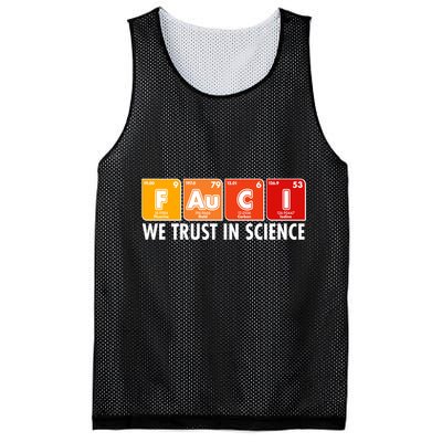 Dr Fauci We Trust In Science Periodical Table Elements Mesh Reversible Basketball Jersey Tank