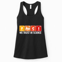 Dr Fauci We Trust In Science Periodical Table Elements Womens Tank Top