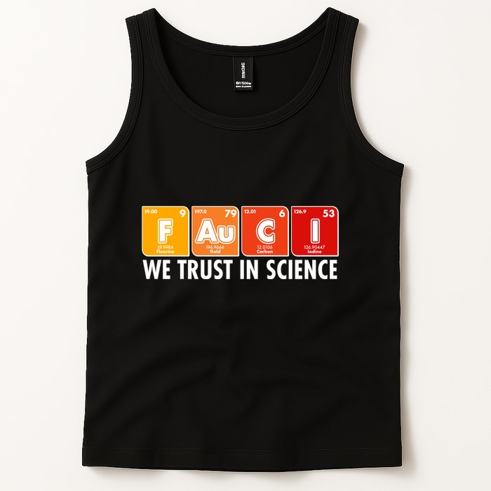 Dr Fauci We Trust In Science Periodical Table Elements Tank Top