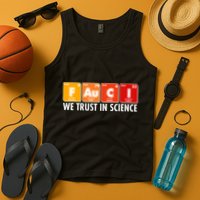 Dr Fauci We Trust In Science Periodical Table Elements Tank Top