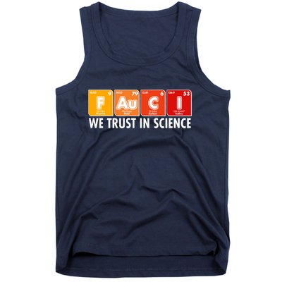 Dr Fauci We Trust In Science Periodical Table Elements Tank Top