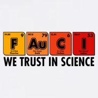 Dr Fauci We Trust In Science Periodical Table Elements Garment-Dyed Sweatshirt