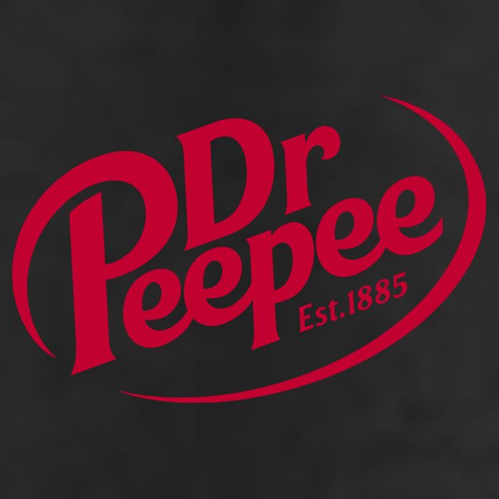 Dr Peepee Soda Pop Logo Adult Drive Performance Visor