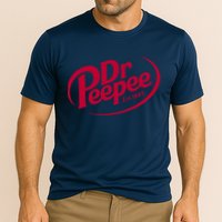 Dr Peepee Soda Pop Logo Cooling Performance Crew T-Shirt