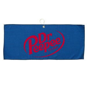 Dr Peepee Soda Pop Logo Large Microfiber Waffle Golf Towel