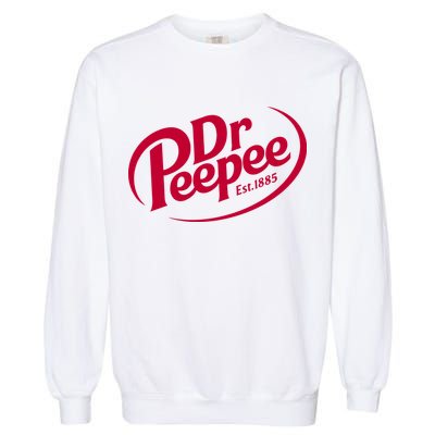 Dr Peepee Soda Pop Logo Garment-Dyed Sweatshirt