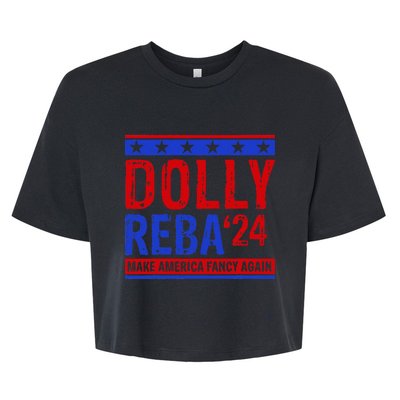 D.O.L.L.Y R.E.B.A 24 Make America Fancy Again Bella+Canvas Jersey Crop Tee