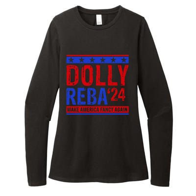 D.O.L.L.Y R.E.B.A 24 Make America Fancy Again Womens CVC Long Sleeve Shirt