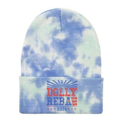 Dolly Reba 24 Tie Dye 12in Knit Beanie